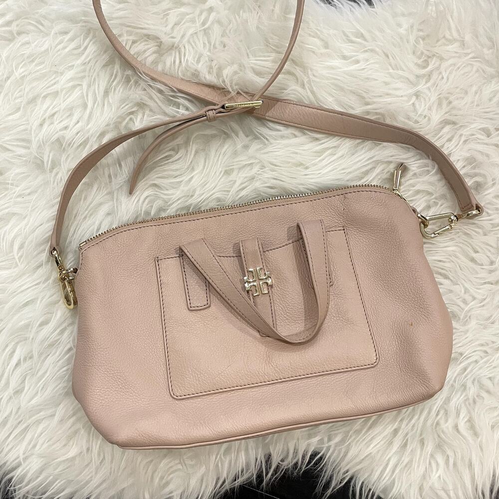 Tory Burch Crossbody Handbag Leather Purse Pink Women's